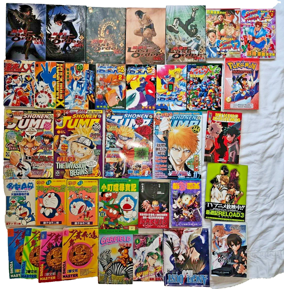 HUGE MIXED LOT of 35 Manga Anime Assorted books Various Titles