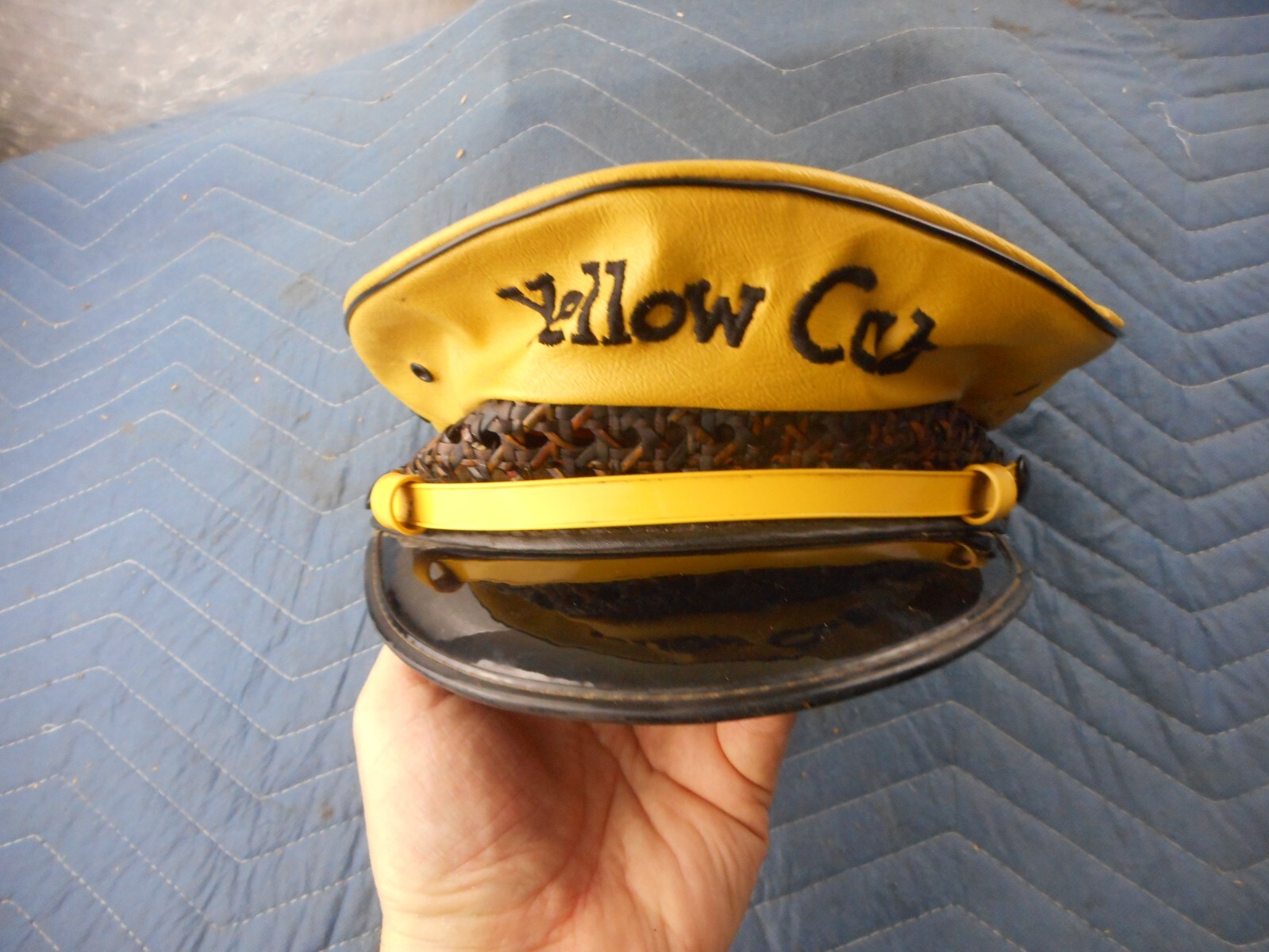 Vintage 1930-50 Yellow Cab Taxi Driver Hat Cap Size 7 1/4 Lancaster Brand Vintage 1930-50 Yellow Cab Taxi Driver Hat Cap Size 7 1/4 Lancaster Brand