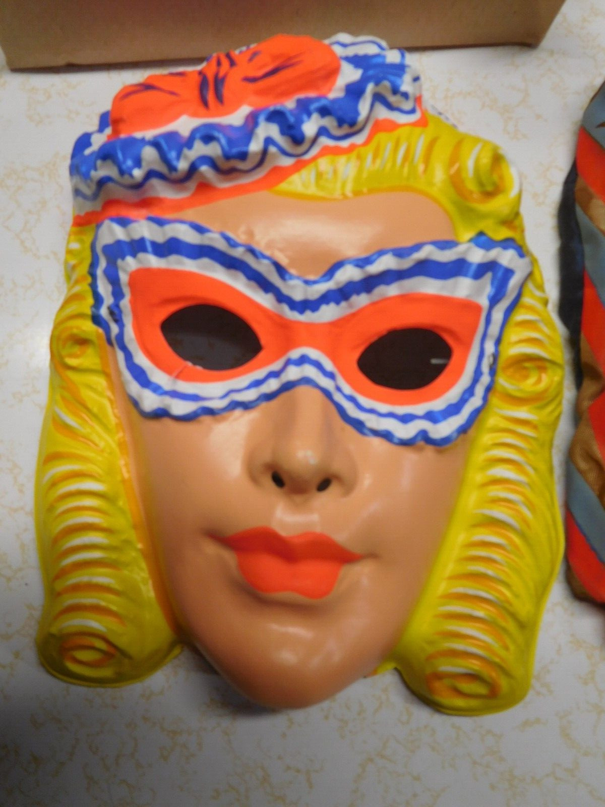 Vintage Halloween Collegeville Patriotic USA 1776 Betsy Ross Mask & Costume