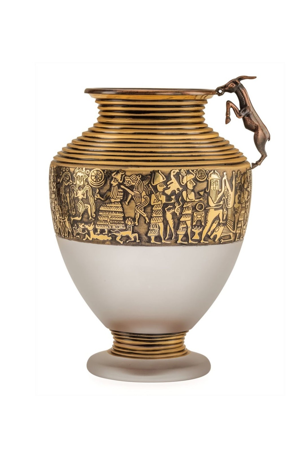 Handmade Rare Pasabahce Turkish Vase with 24k Goldleaf (87 of 2000)