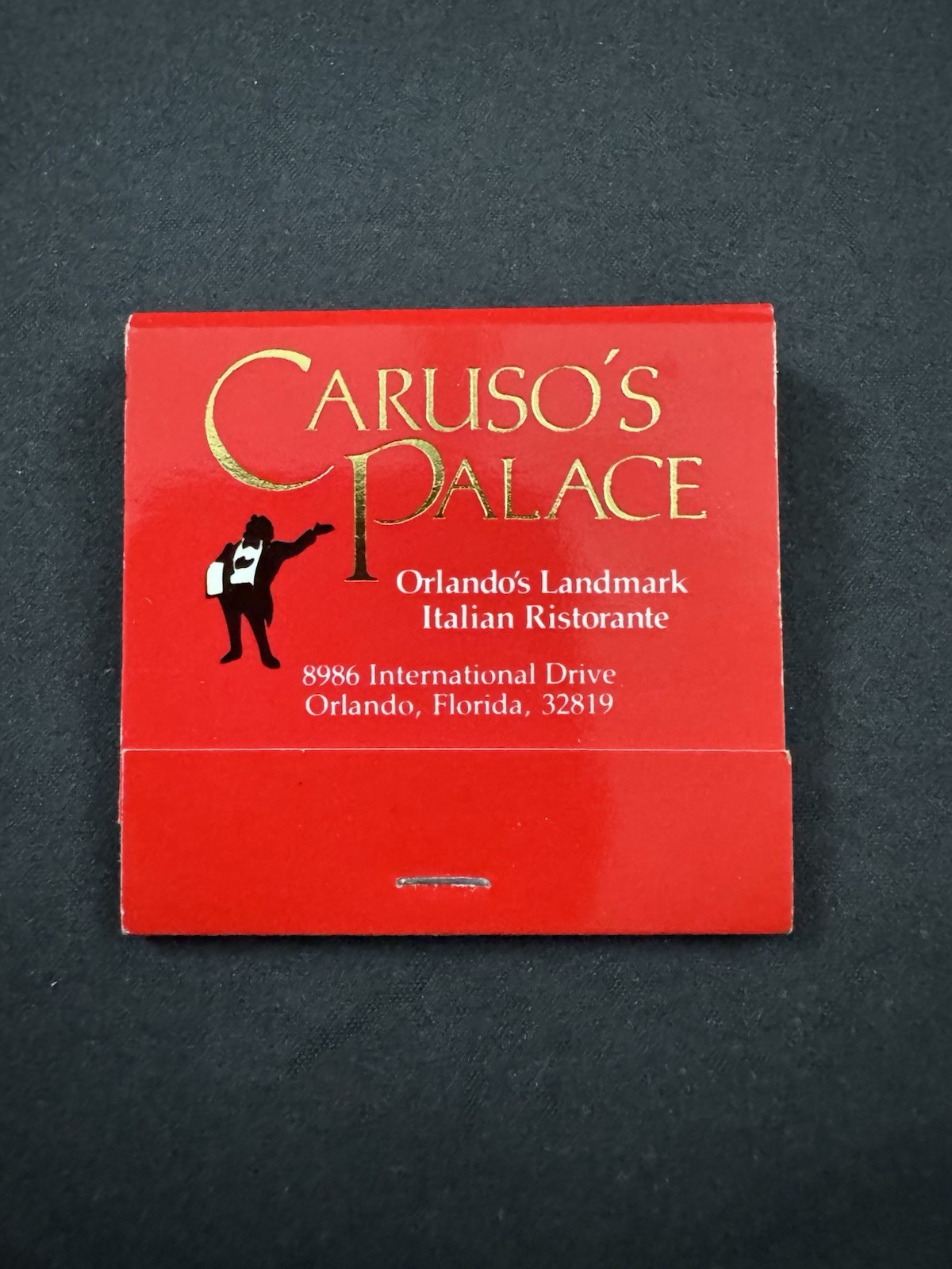 Vintage Caruso\'s Palace Orlando\'s Landmark Italian Ristorante Matches Matchbook