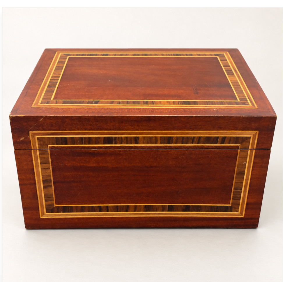 Vintage Libra Company England Wood Inlaid Writing Slope Lap Desk Box Vintage Libra Company England Wood Inlaid Writing Slope Lap Desk Box