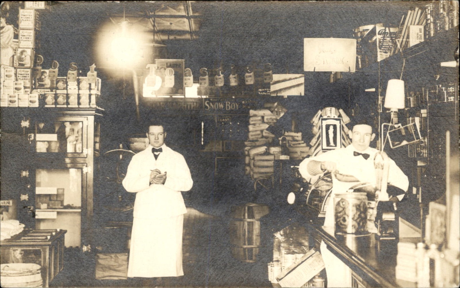 Corry PA Store Interior NICE DETAILS c1900s-10s Real Photo Vintage Postcard bhn