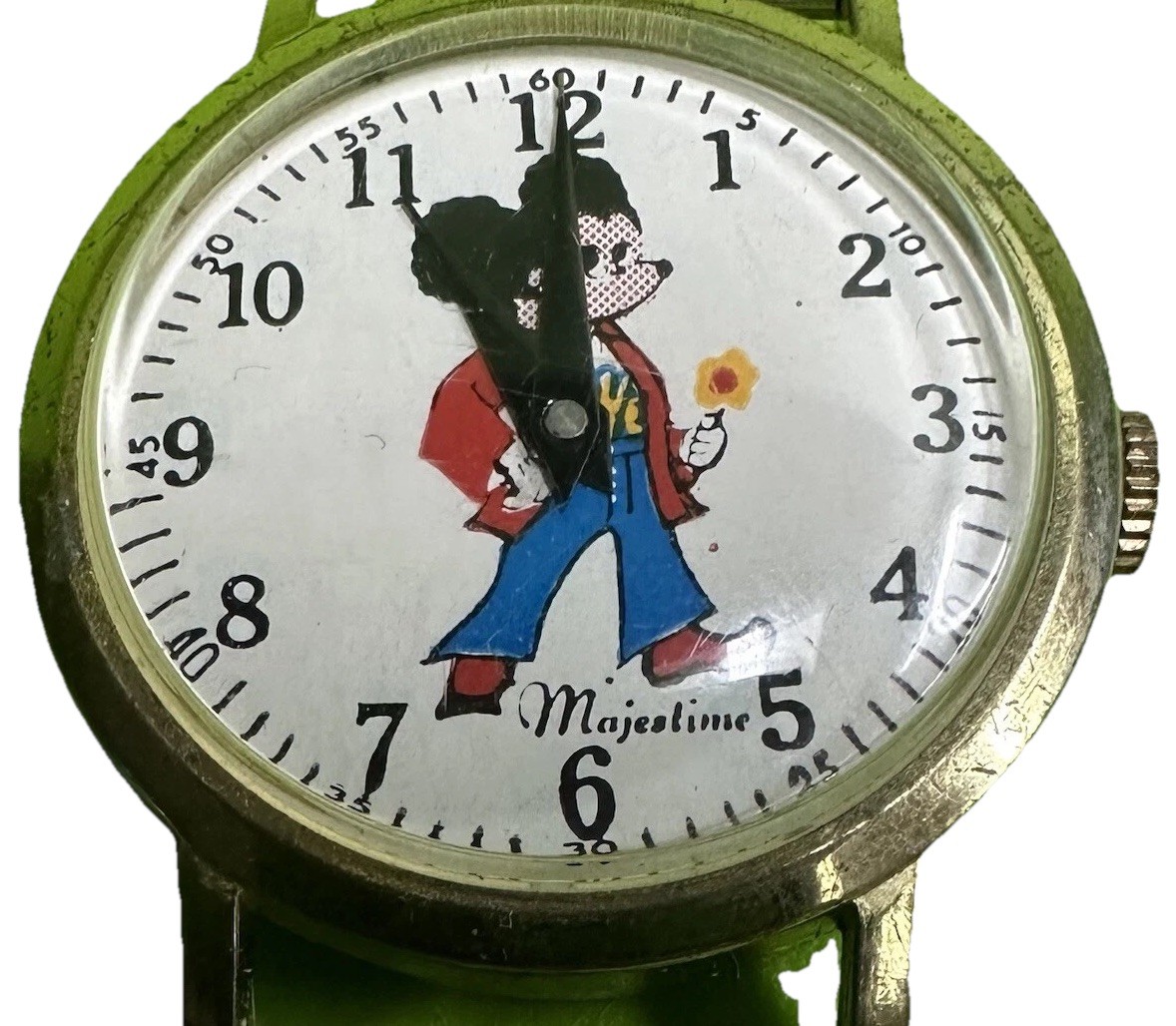 Vintage Majestime Mickey Mouse Watch Bell Bottoms Character Watch Parts Repair