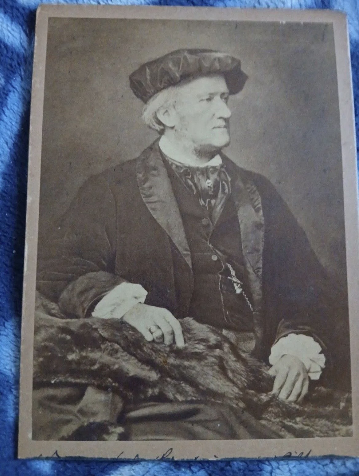 Antique Richard Wagner Albumen Photograph c.1865 Munich Germany 19th Century