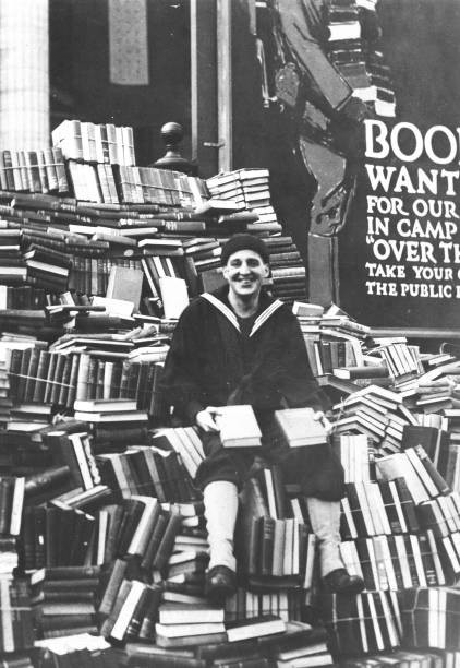 American Library Association - Campaigns - Pile of books contribut- Old Photo