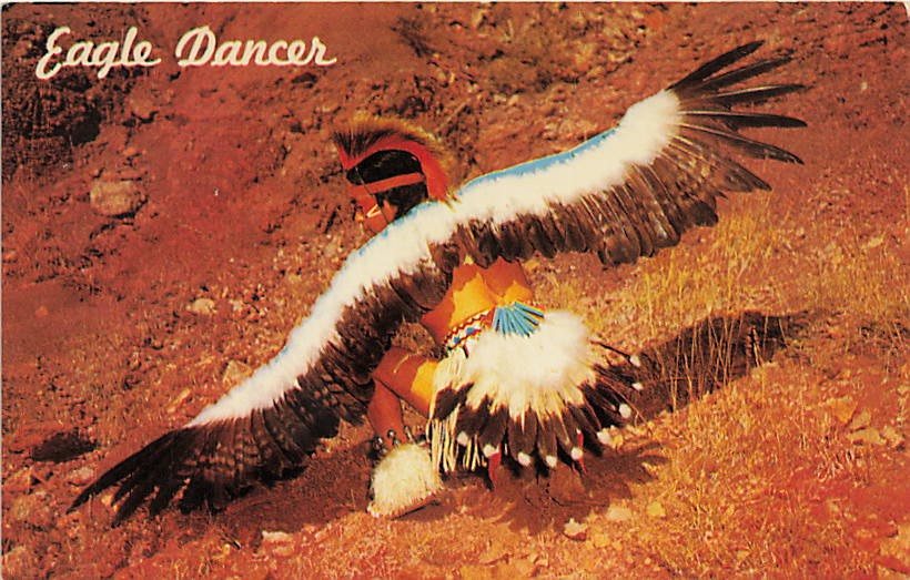 Postcard AZ: Pueblo Indian Eagle Dancer, Phoenix, Arizona Postcard AZ: Pueblo Indian Eagle Dancer, Phoenix, Arizona