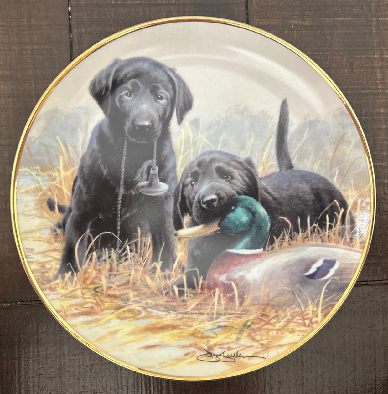 FRANKLIN MINT LIMITED EDITION “Beginners’ Luck” Plate # J8520 Fine Porcelain NEW FRANKLIN MINT LIMITED EDITION “Beginners’ Luck” Plate # J8520 Fine Porcelain NEW