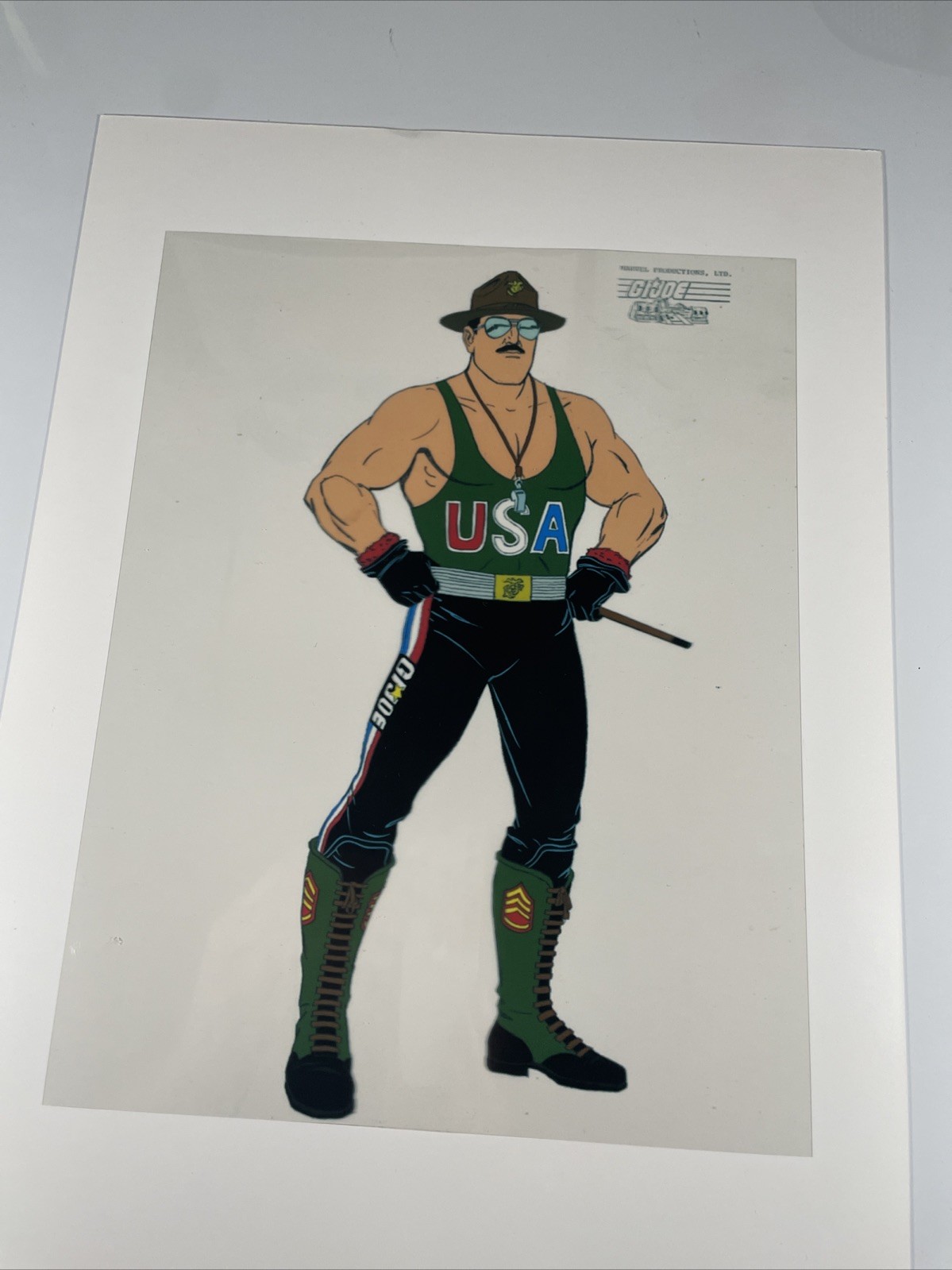 G.I. Joe Sergeant Slaughter Animation, Sell Vintage Cartoons 80’s Print Sgt. I14