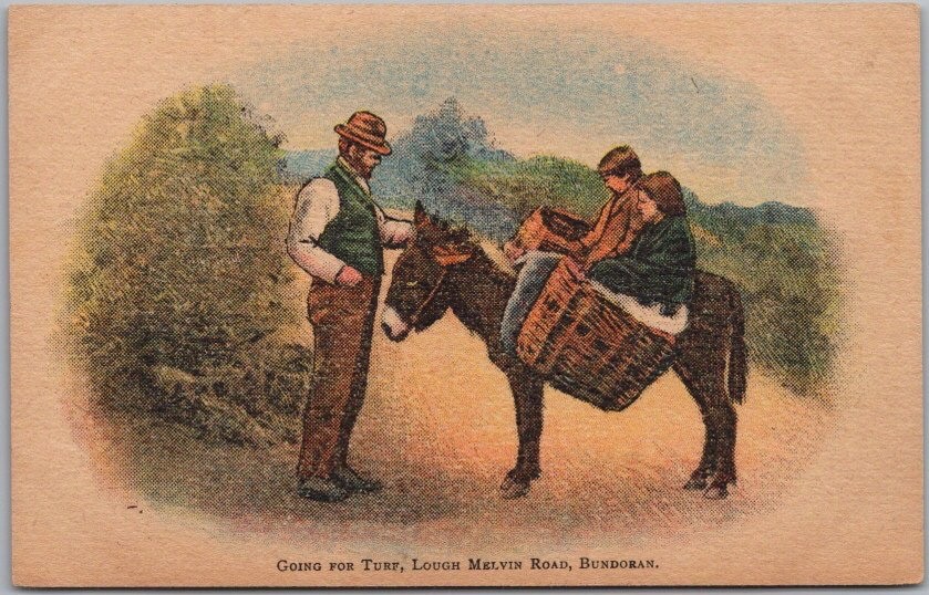 c1910s IRELAND Greetings Postcard \