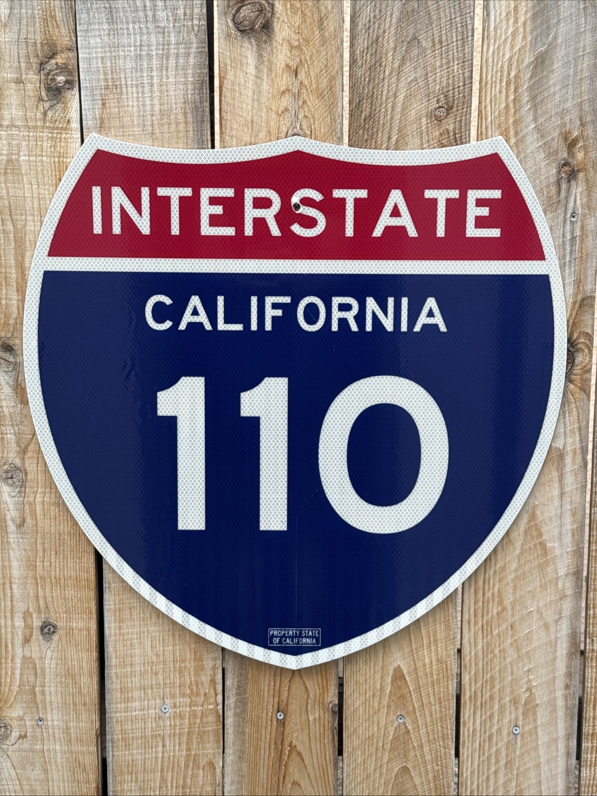 Authentic Reflective California Interstate 110 Los Angeles Sign 24 Authentic Reflective California Interstate 110 Los Angeles Sign 24
