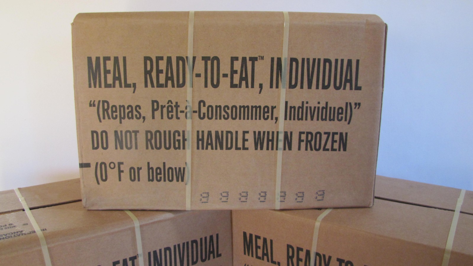 U.S. Original Military Case MRE with Menus 