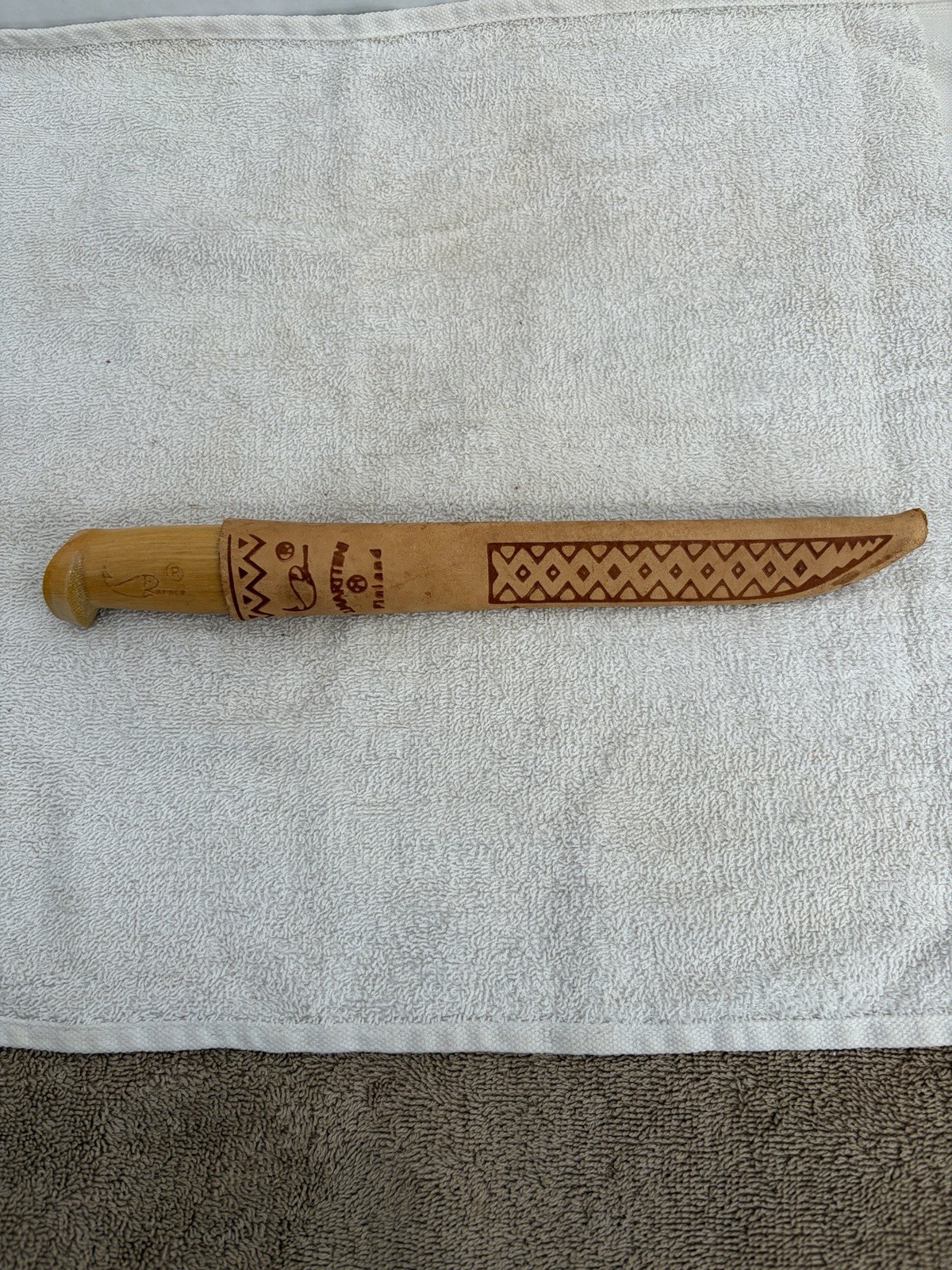 Vtg J. Marttiini Wood Handle 10” Fillet Knife W/6\