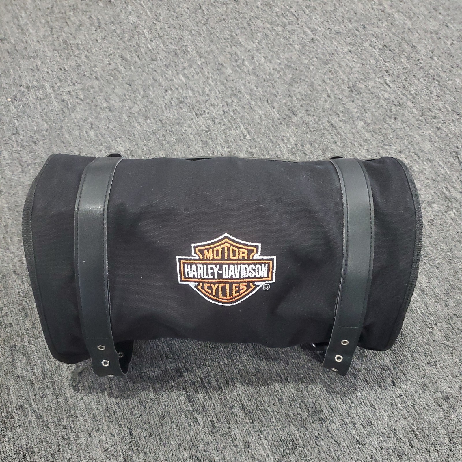 Harley Davidson Black Multi Purpose Roll-Up 8 Pocket Travel Tool Bag Saddle Bag