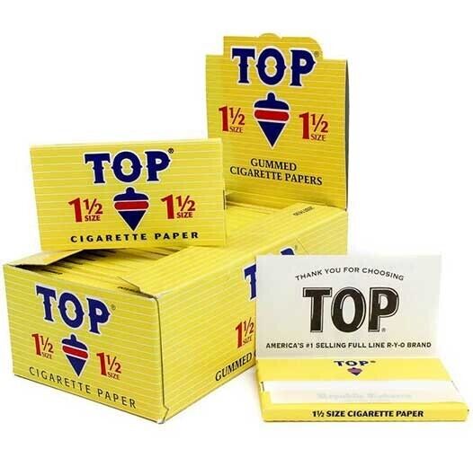 AUTHENTIC Top 1  1/2 SIZE ROLLING PAPER 24 Booklet  🚀🚚