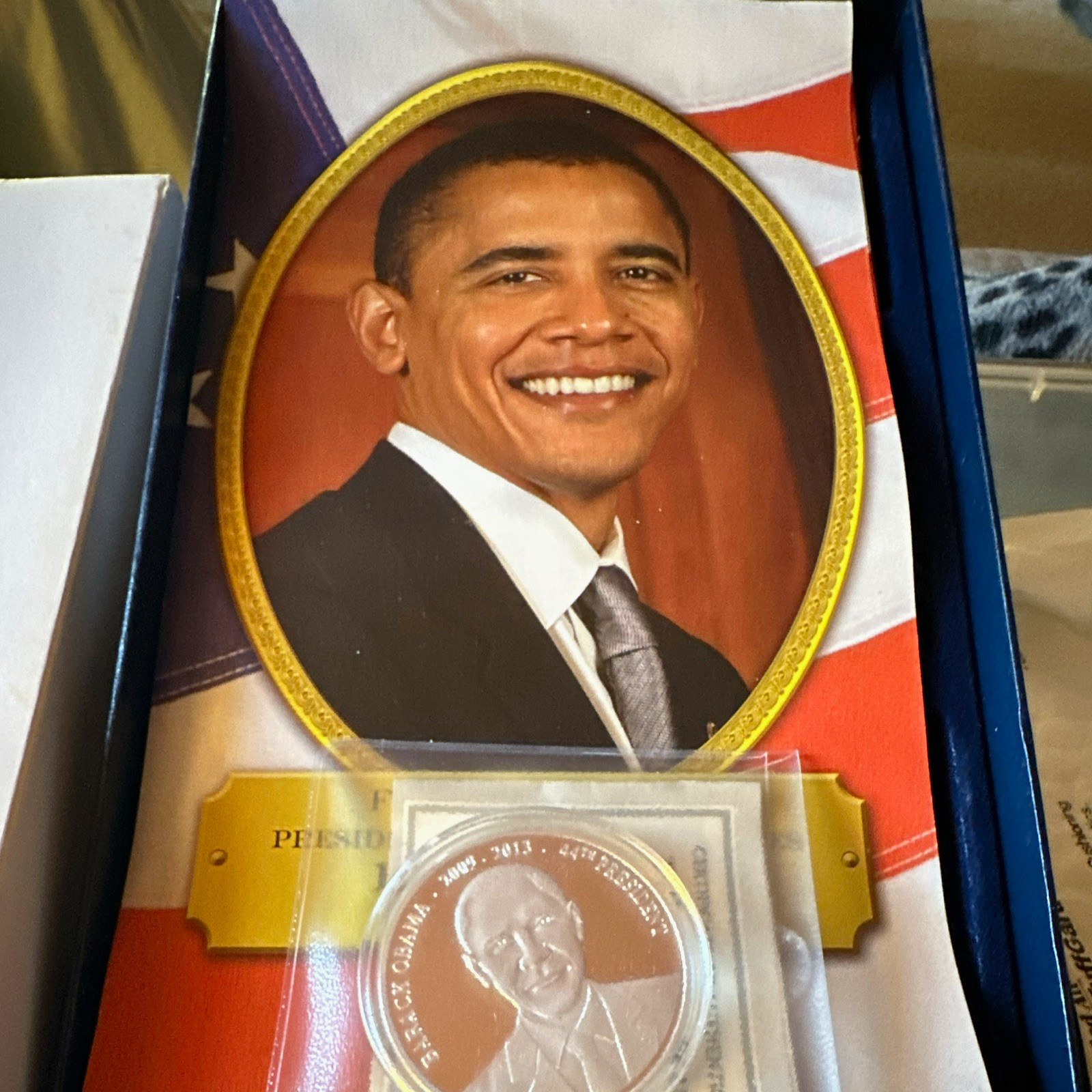American Mint Barack Obama Commemorative Coin 2009-2013 w/ Certificate