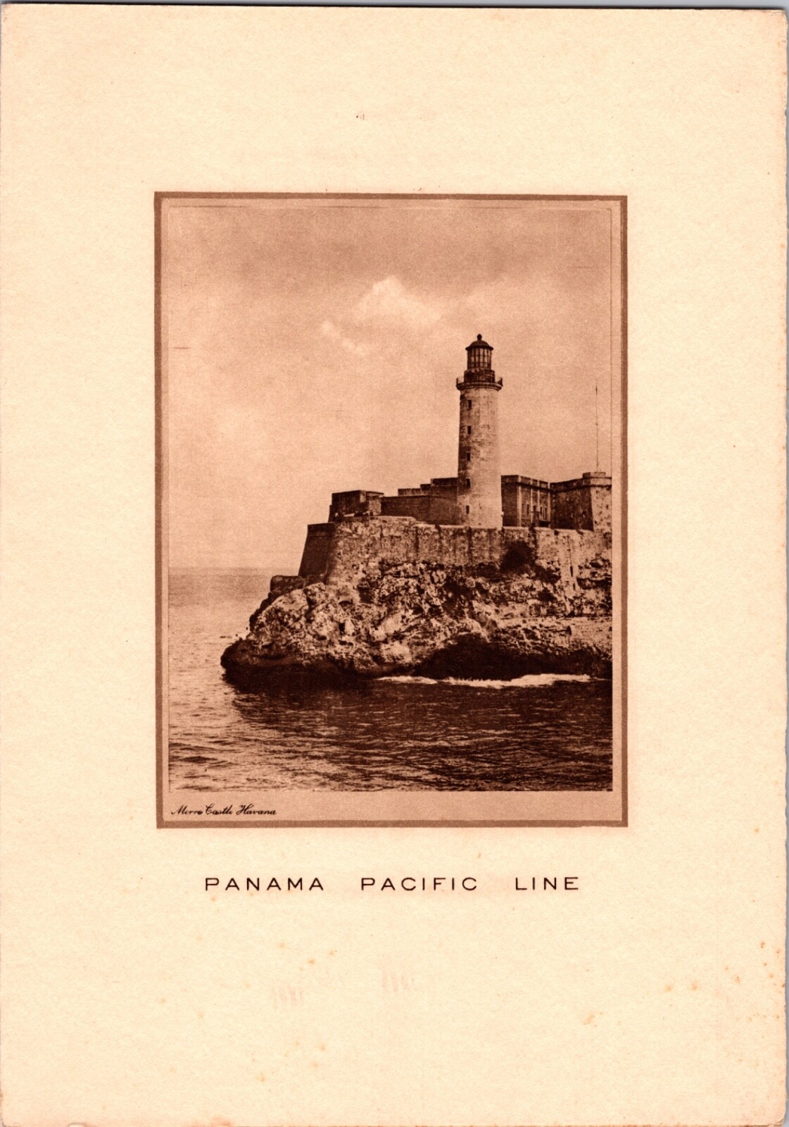 Vintage 1930's Panama Line S.S. City of Newport News Steamship Morro Havana Menu