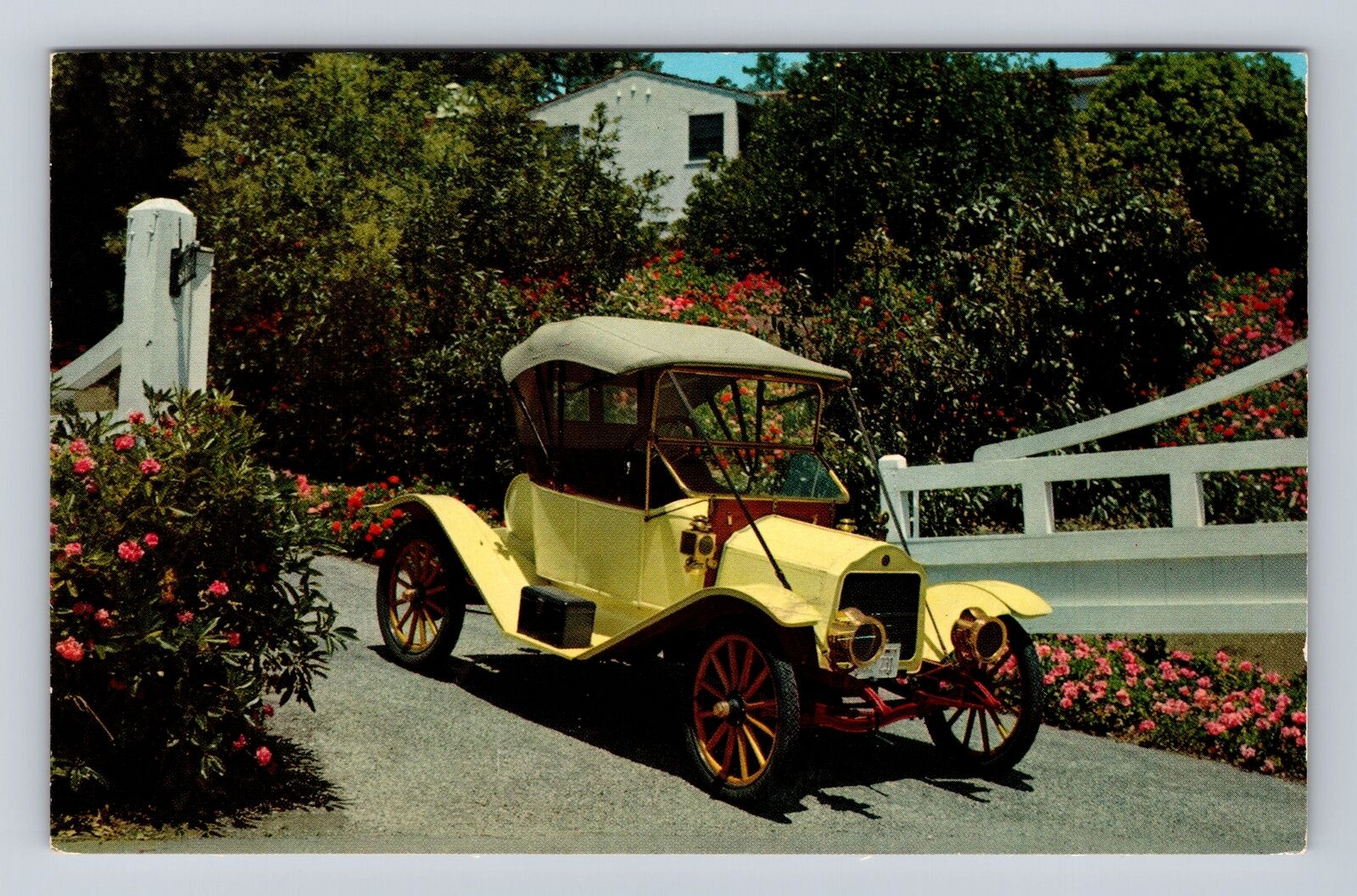 Lincoln Park MI-Michigan, 1912 Flanders Roadster, Antique Vintage c1963 Postcard