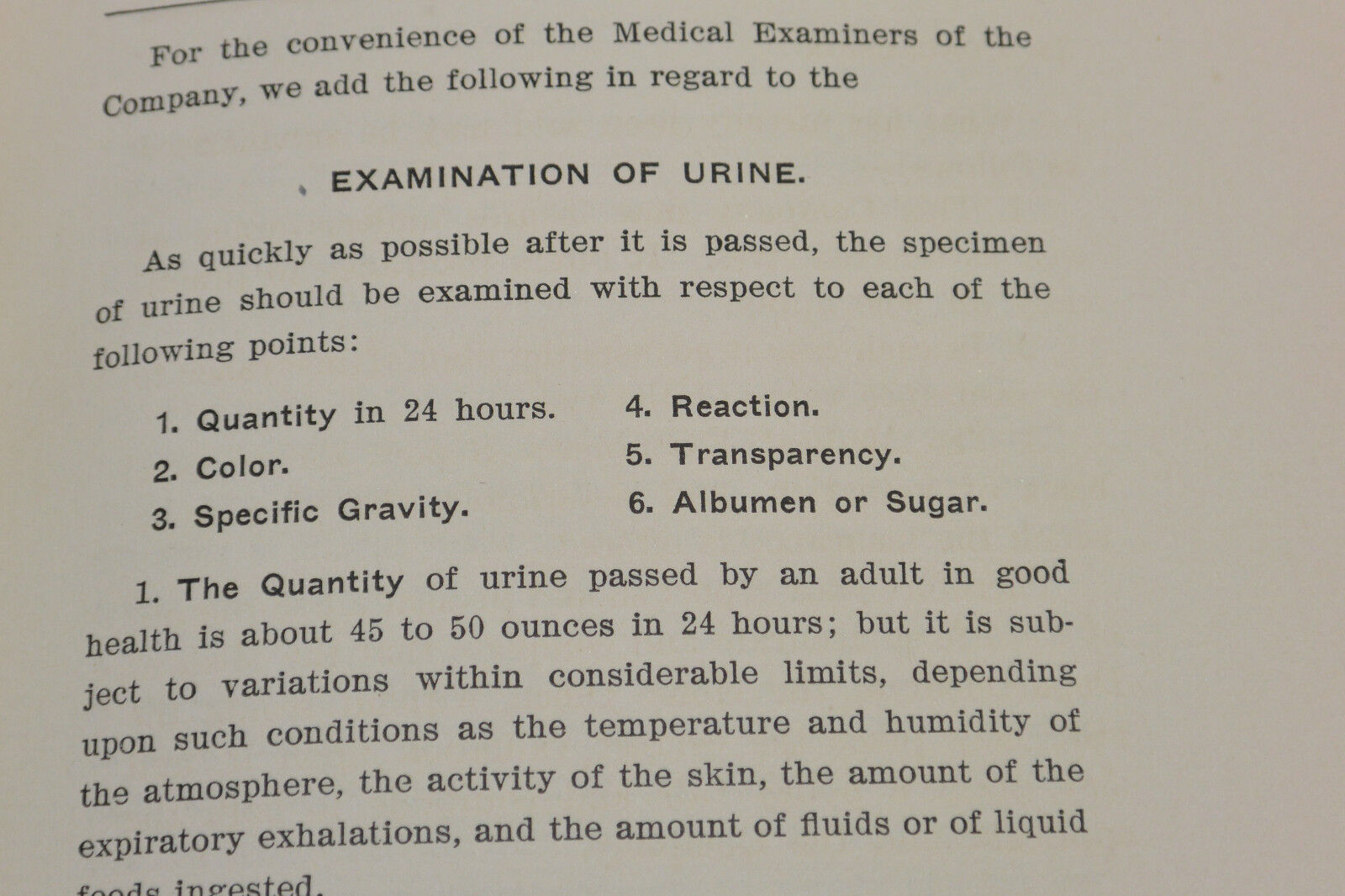VINTAGE 1902 'INSTRUCTIONS TO THE MEDICAL EXAMINERS OF THE NEW YORK LIFE' BOOK