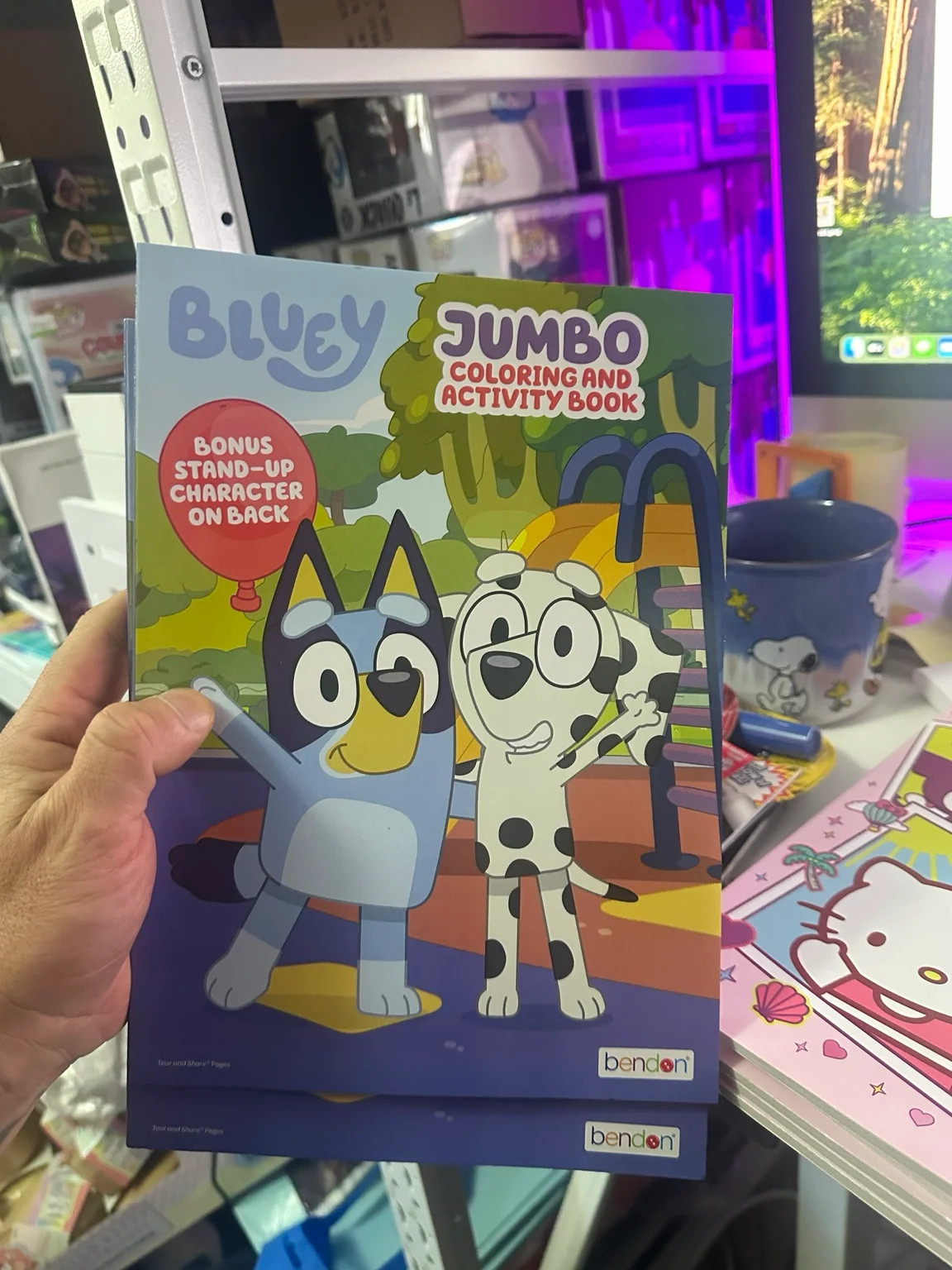 Bendon Bluey Jumbo Coloring & Activity Book + Free Crayons