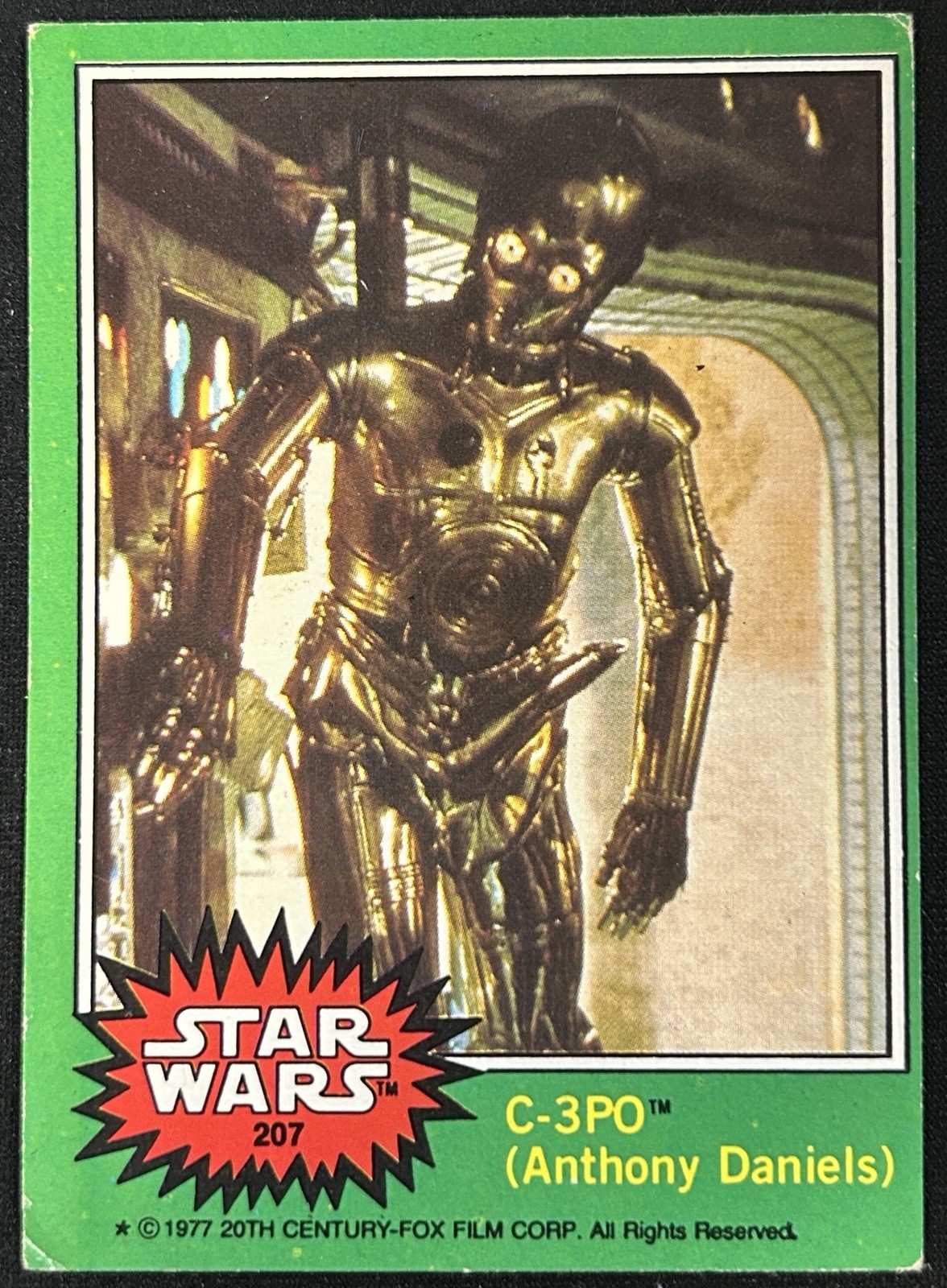 1977 Topps Star Wars C-3PO (Anthony Daniels) X-rated Error #207 Super Rare