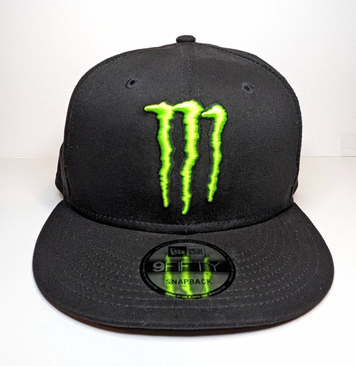 Monster Energy Collectibles New Era 9FIFTY Snapback Hat Cap Black/Green Logo Monster Energy Collectibles New Era 9FIFTY Snapback Hat Cap Black/Green Logo