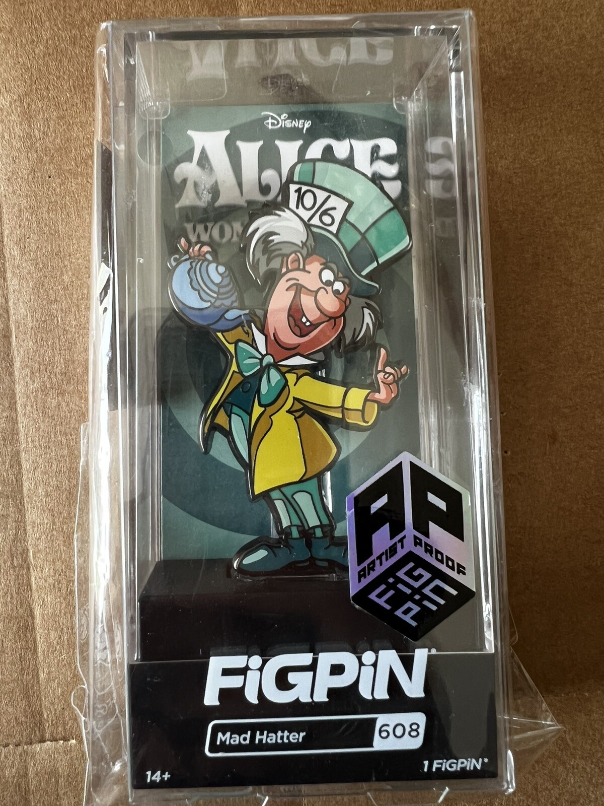 AP FiGPiN: Alice in Wonderland - Mad Hatter #608 LE 2000 Exclusive Artist Proof