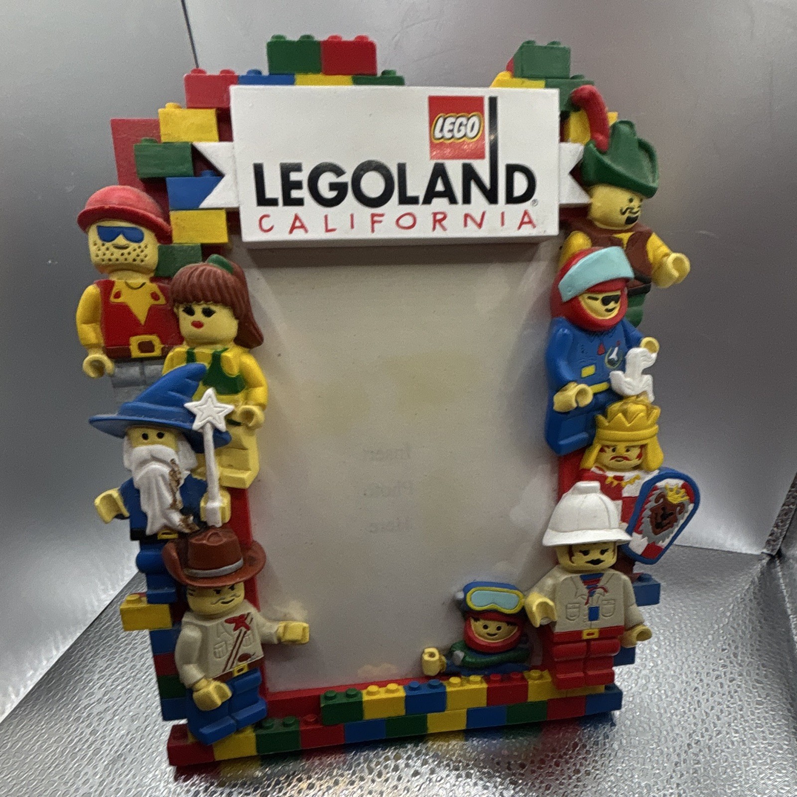 VTG 1999 Legoland Resin Picture Frame 8 1/2 X 6 1/2