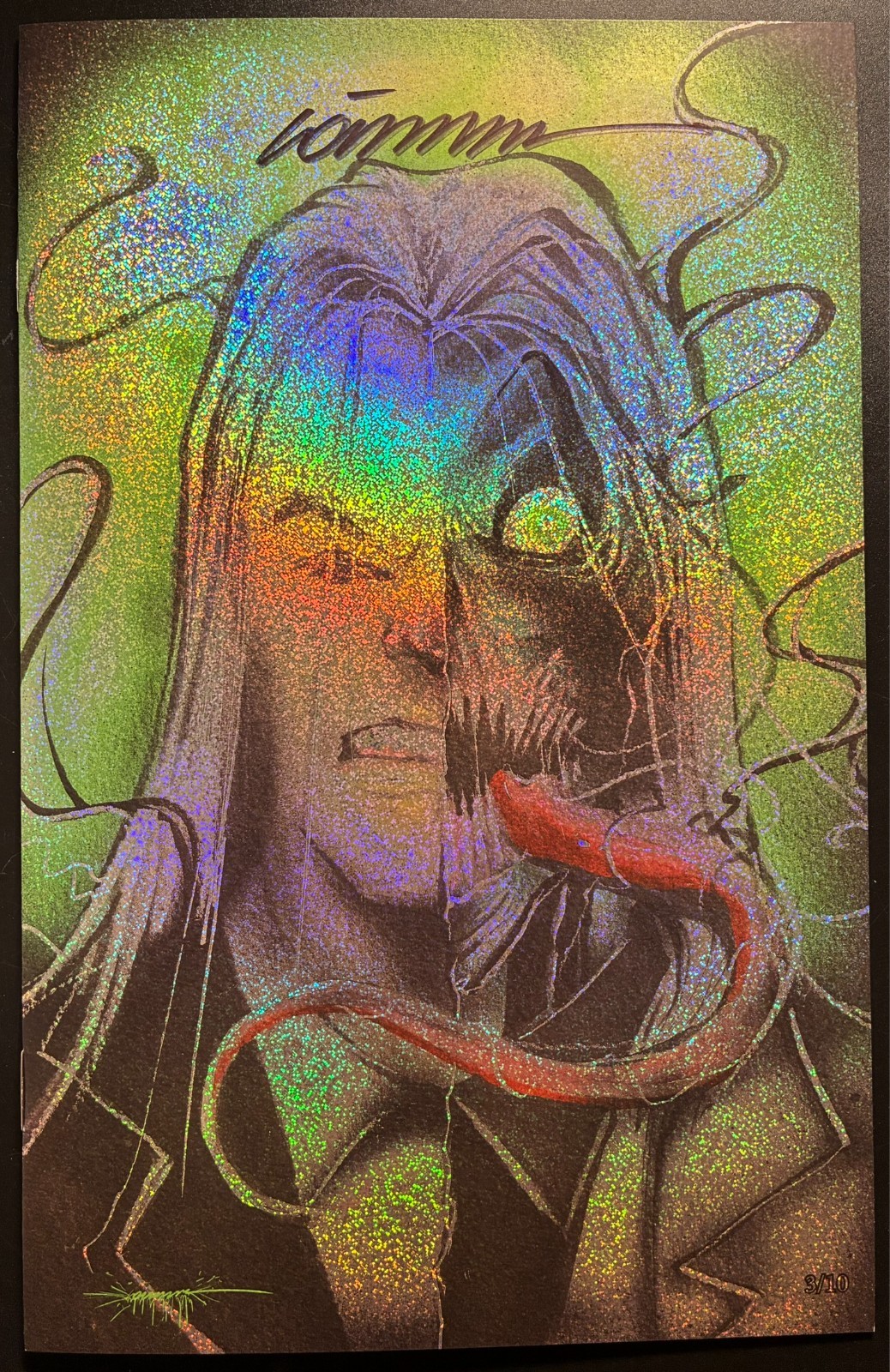 Absolute Batman Two Face Venomized Signed Gorkem Demir Confetti Foil Ltd 3/10