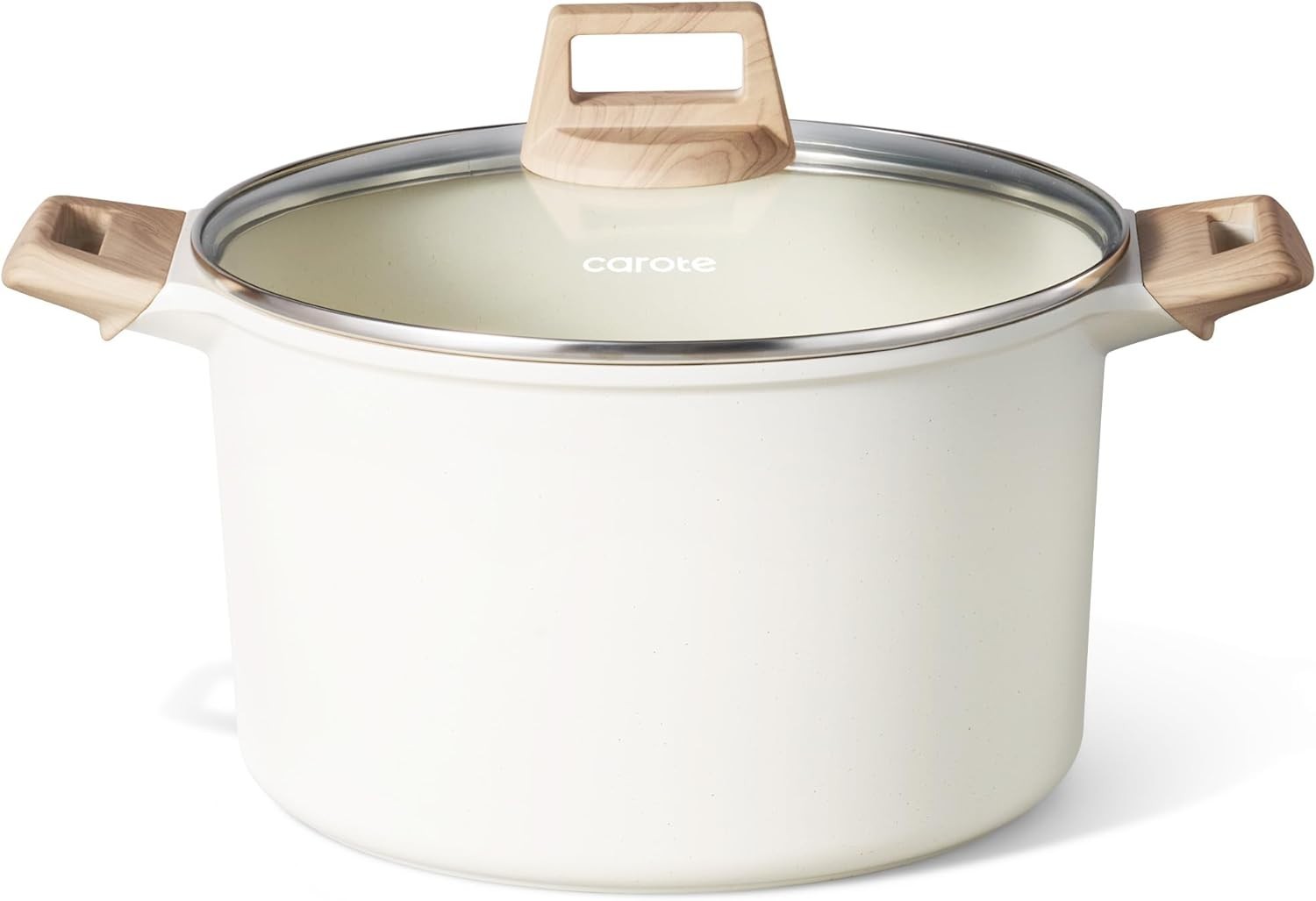 CAROTE 8 Qt Nonstick Stock Pot with Lid Soup Pot, 8 Quart Casserole with Lid,...
