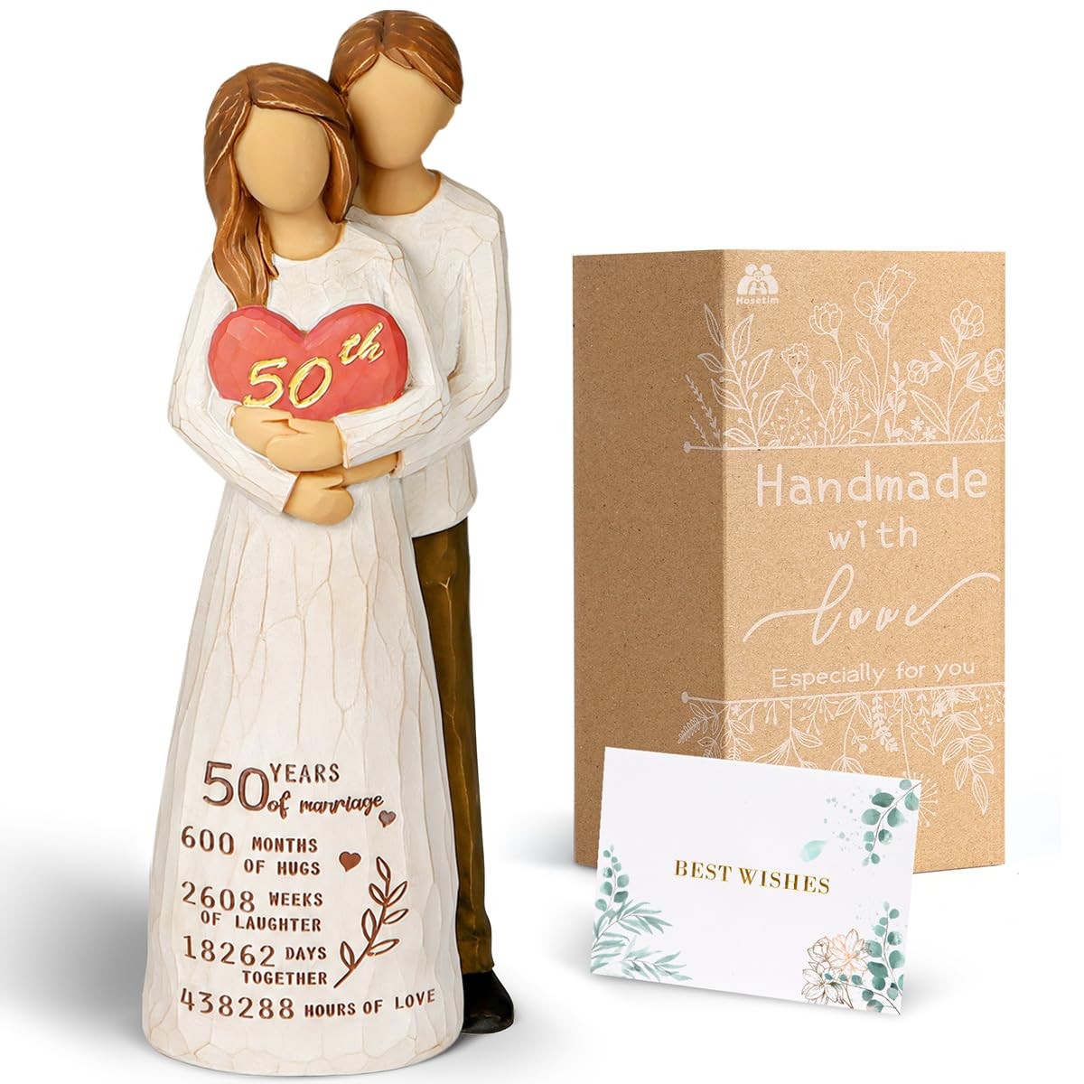 50th Anniversary Wedding Gifts Golden Couple Figurine Parents Home Decor Art 50th Anniversary Wedding Gifts Golden Couple Figurine Parents Home Decor Art