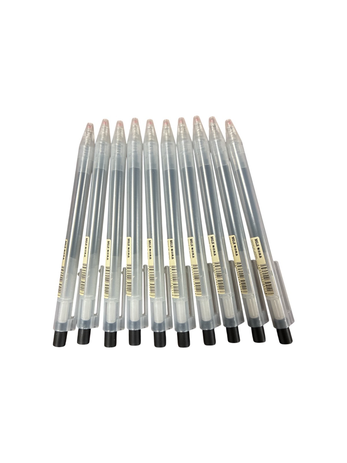 MUJI Black Gel Pens 0.5mm 10 Pack Smooth Writing Japan