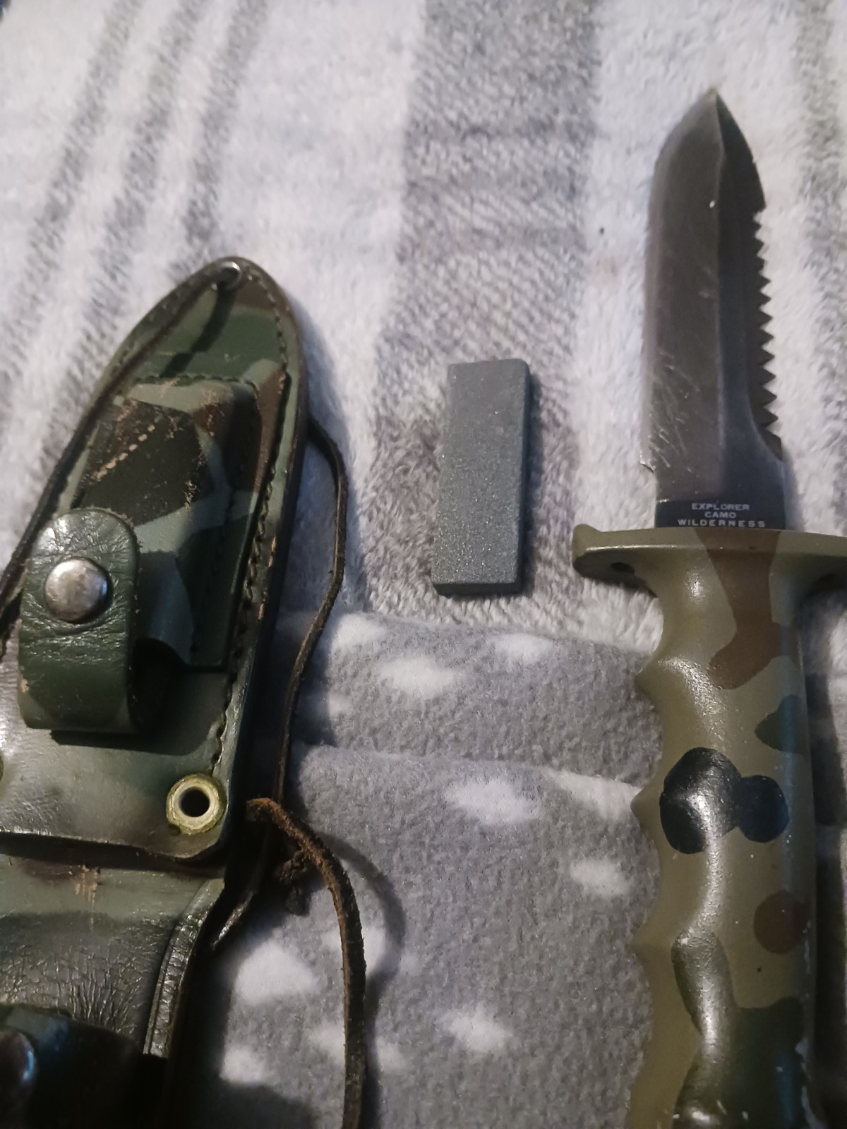 Gutmann Explorer Camo Knife And Sheath