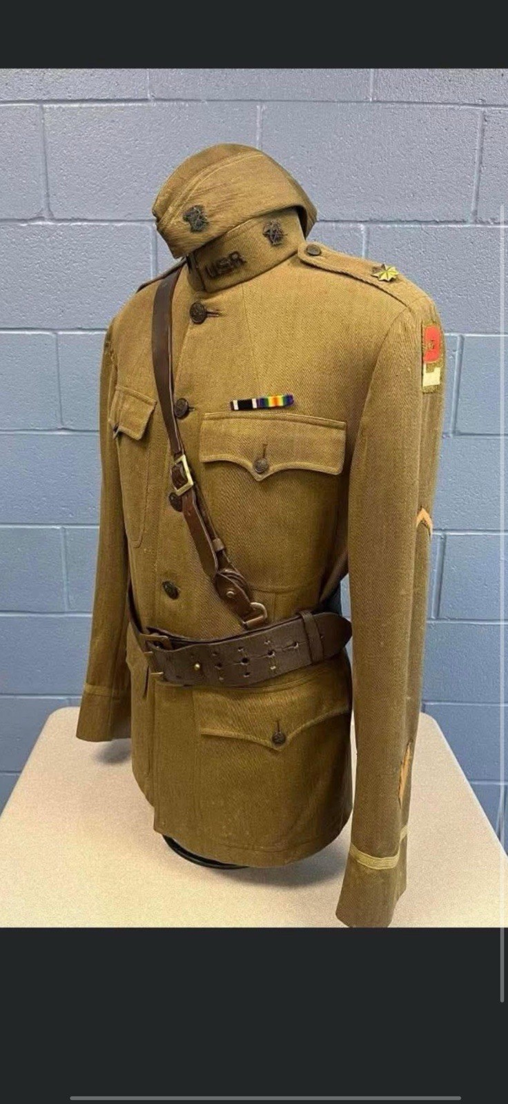 WW1 US 2nd Army Named Quartermaster Major’s Uniform Grouping Pants Hat Belt WW1 US 2nd Army Named Quartermaster Major’s Uniform Grouping Pants Hat Belt