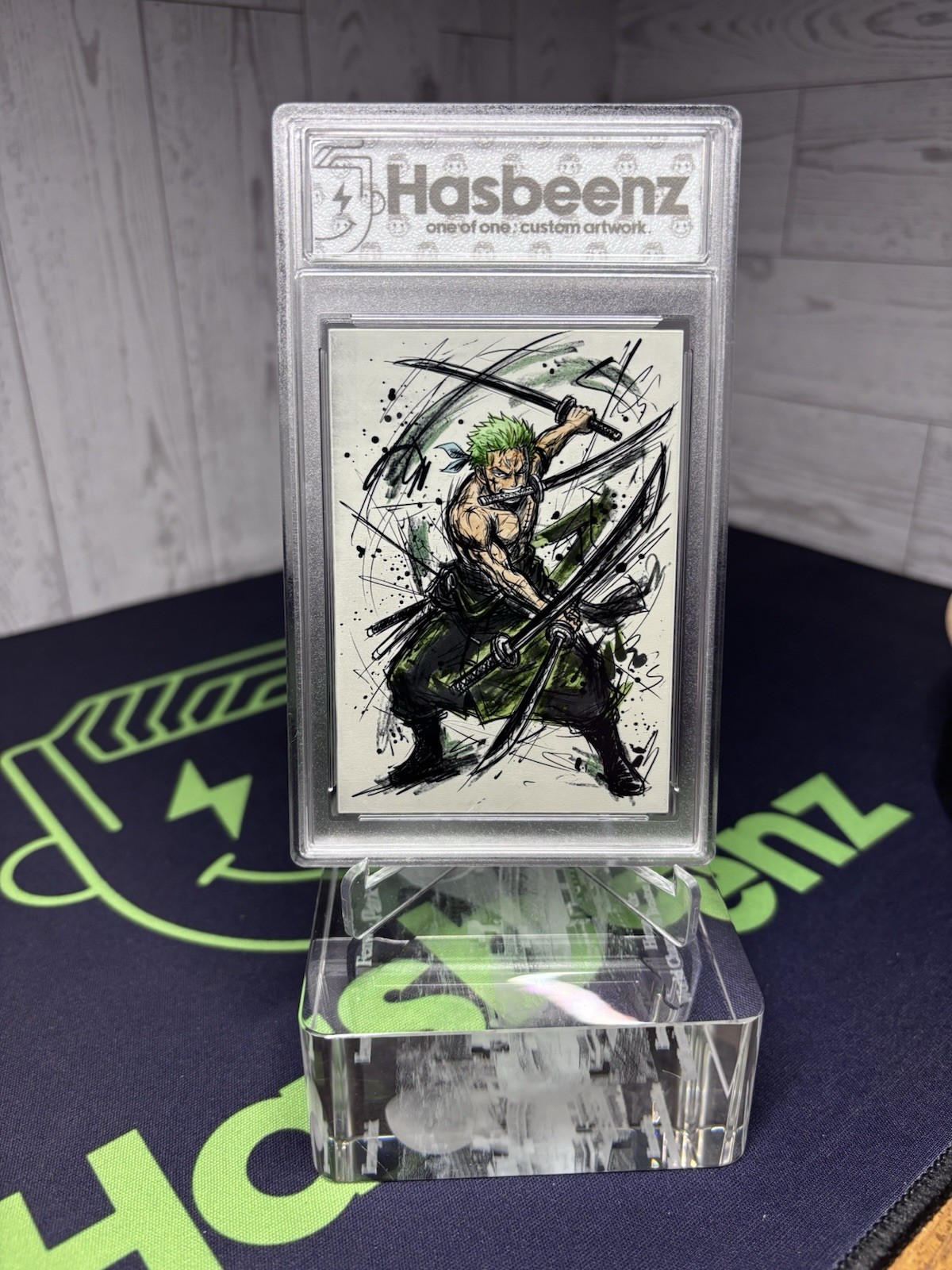 2026 Hasbeenz x One Piece Roronoa Zoro Sketched Series Art Card 1/1 Encased