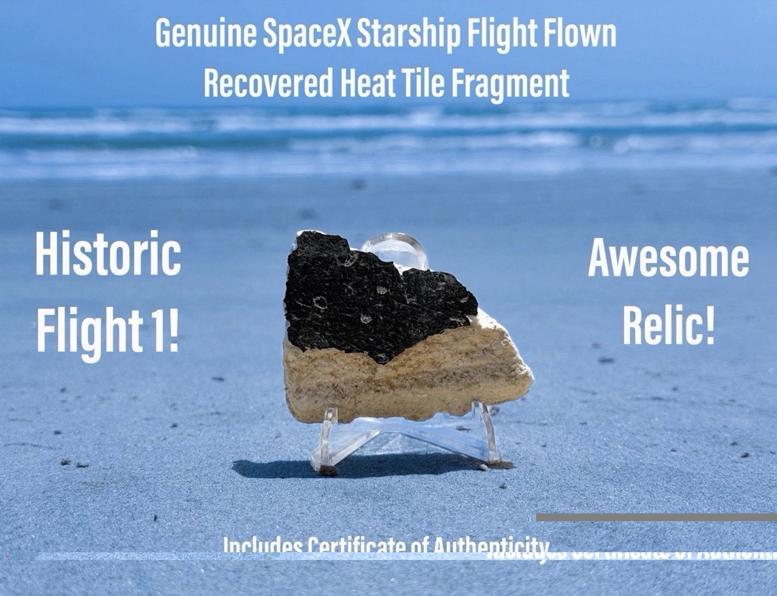 Space X Starship Fragment Relic Flight Flown Awesomeness