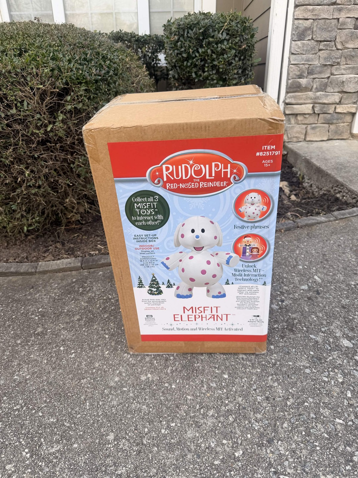 Misfit Elephant Rudolph Red Nosed Reindeer Animatronic Tekky 2ft New Sealed