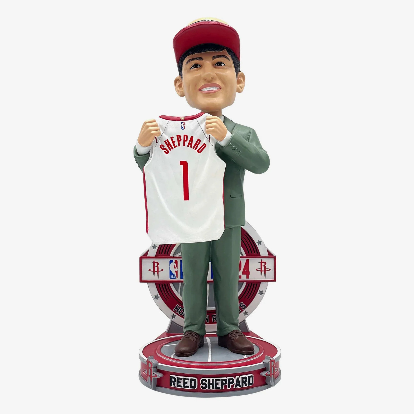 Reed Sheppard Houston Rockets 2024 Draft Pick Bobblehead NBA Basketball