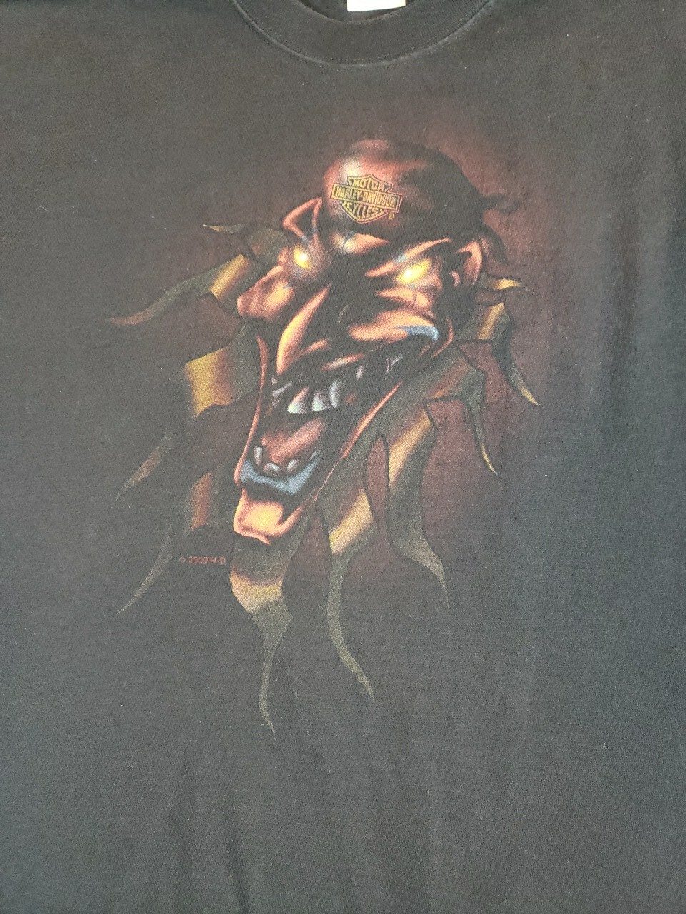 Harley Davidson Horny Toad Texas Shirt Jester On Front Sz 2XL London KY 2009