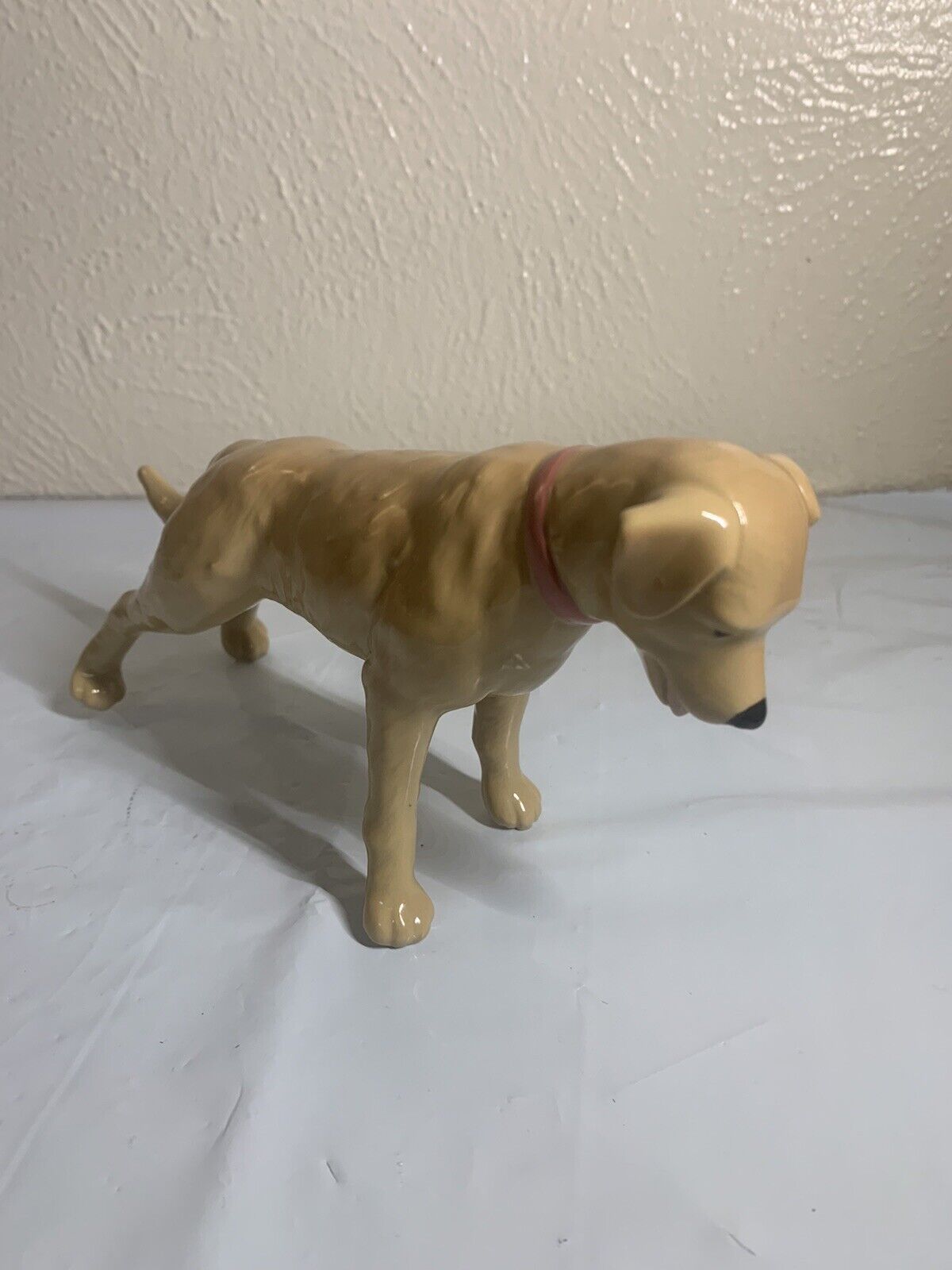 Ceramic Golden Labrador Retriever Figurine