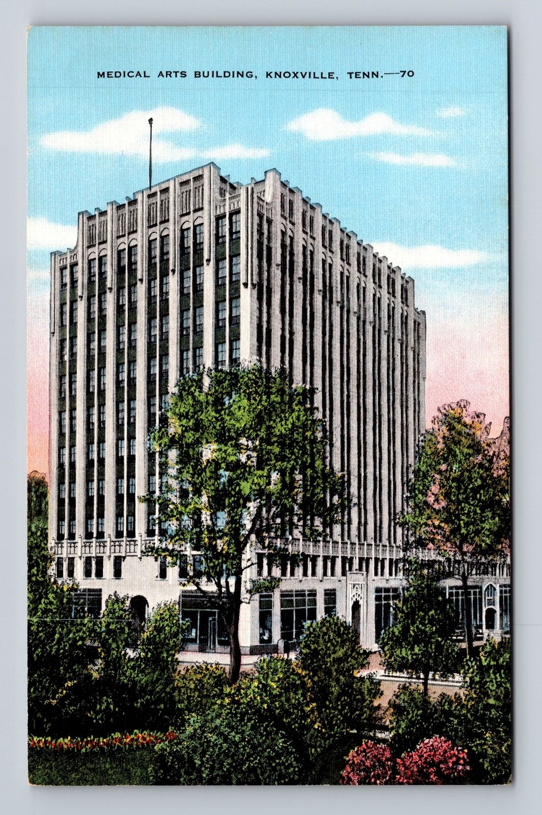 Knoxville TN-Tennessee, Medical Arts Building, Antique Vintage Postcard