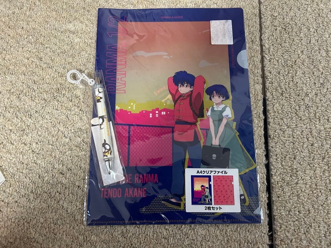 Ranma 1/2 Avail A4 Clear File Set of 2 BAllpoint Pen