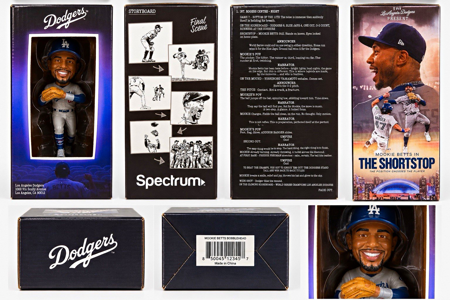 Spectrum LA Dodgers MLB Bobblehead Mookie Betts \