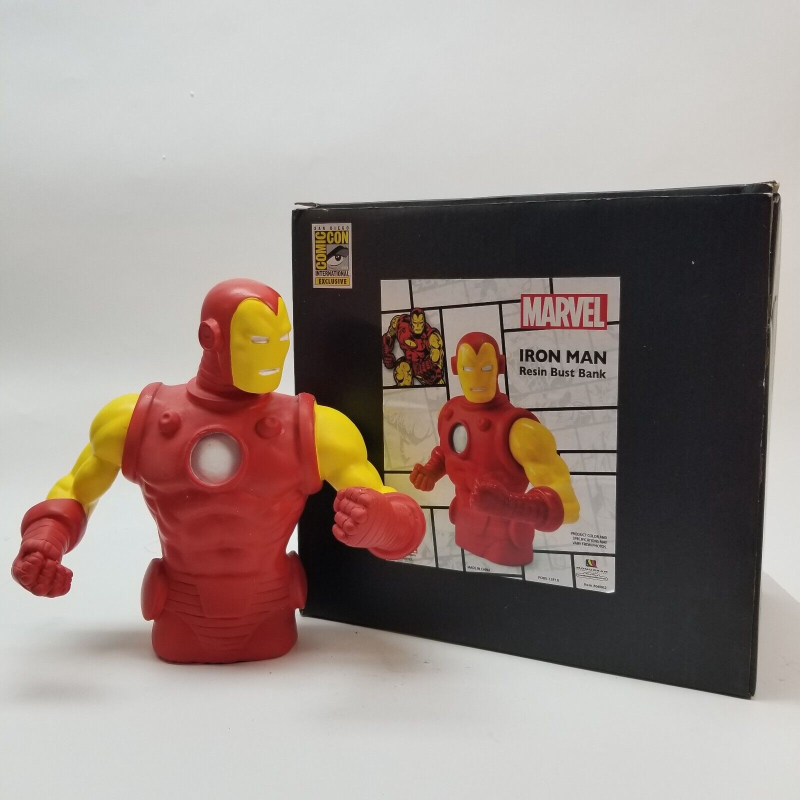 Marvel Iron Man Resin Bust Bank SDCC 2013 Collectible w/Box San Diego Comic Con