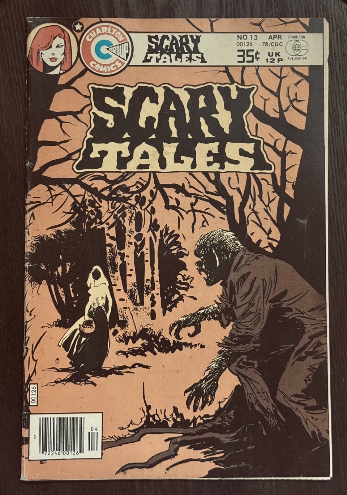 Scary Tales #13 Nice Classic Werewolf Cover Tom Sutton Art Bronze Horror SCARCE