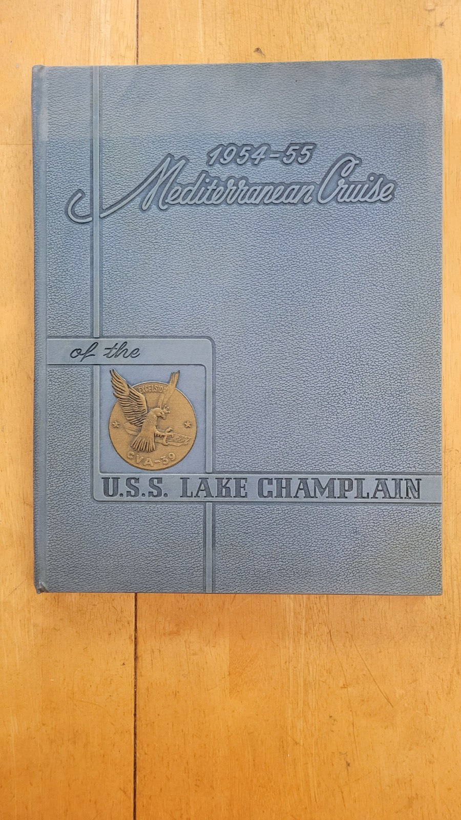 1954-1955 Navy Military USS Lake Champlain CVA-39 Cruise Book Yearbook-161 pgs 1954-1955 Navy Military USS Lake Champlain CVA-39 Cruise Book Yearbook-161 pgs