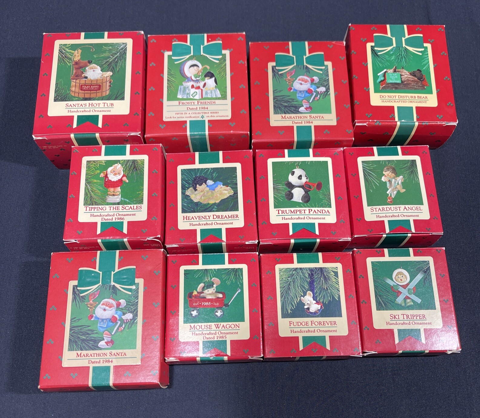 Hallmark Keepsake 1984-1985-1986-1987 Christmas Collector’s Series Lot Of 12