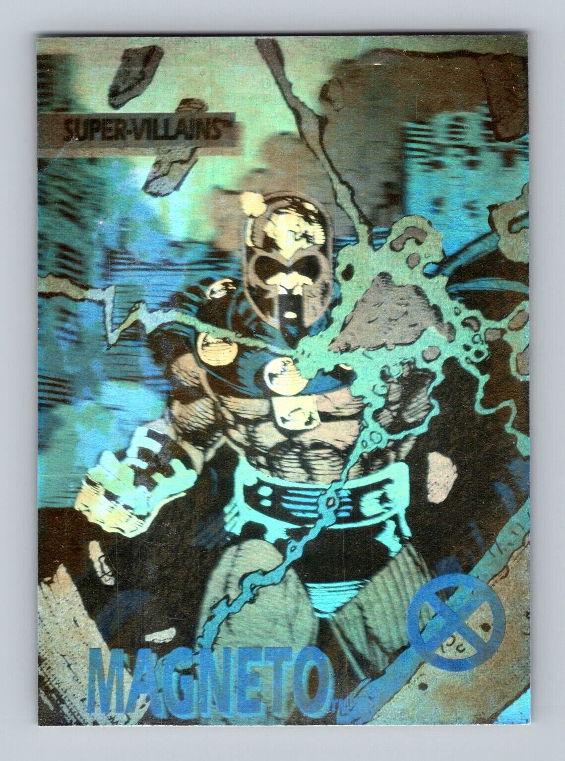 1992 Impel Marvel X-Men Hologram Foil Card #XH-4 MAGNETO
