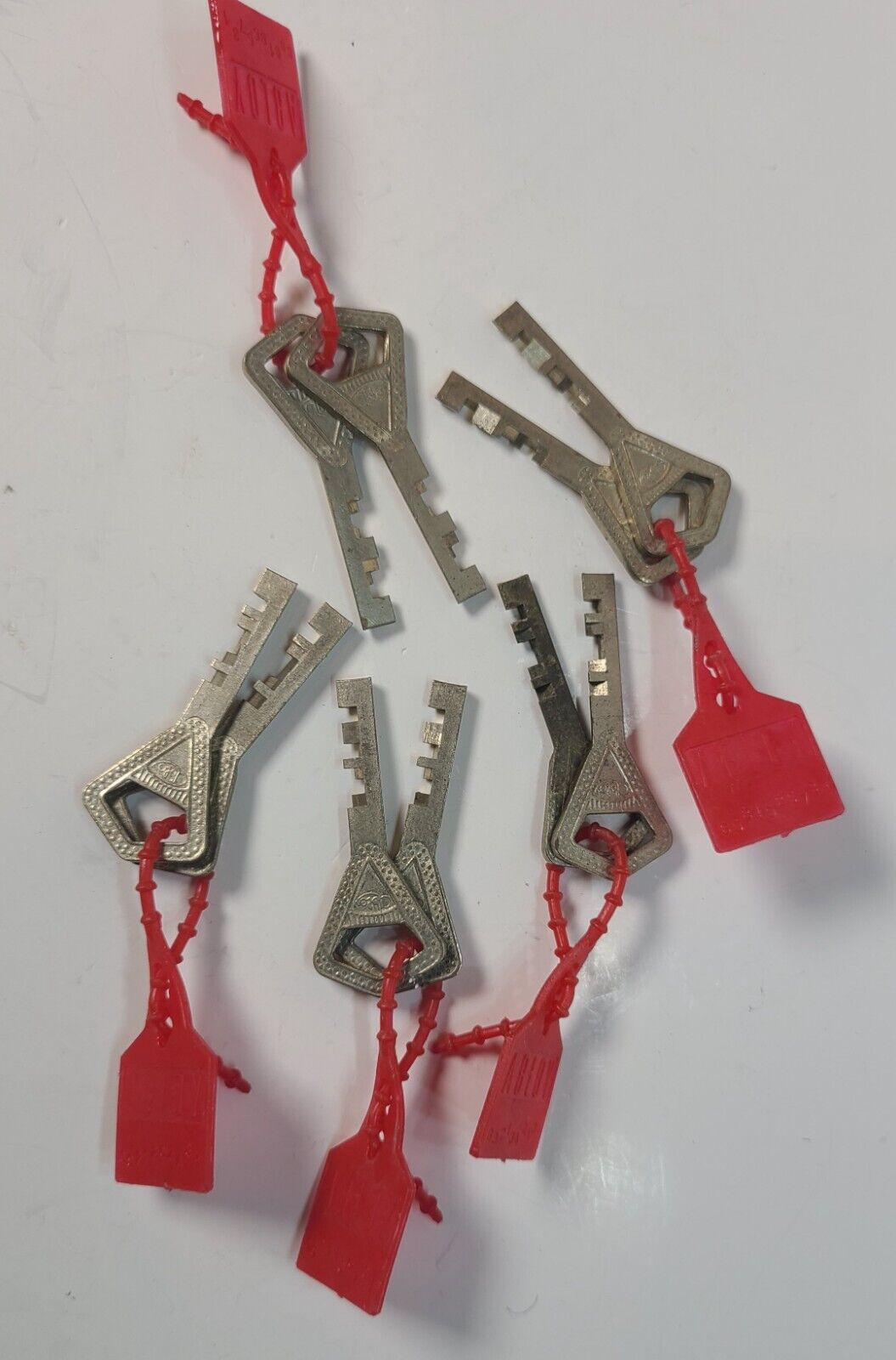 Lot of 10- Abloy Classic Keys - 5 pairs Keyed Alike - Locksport Factory Keys
