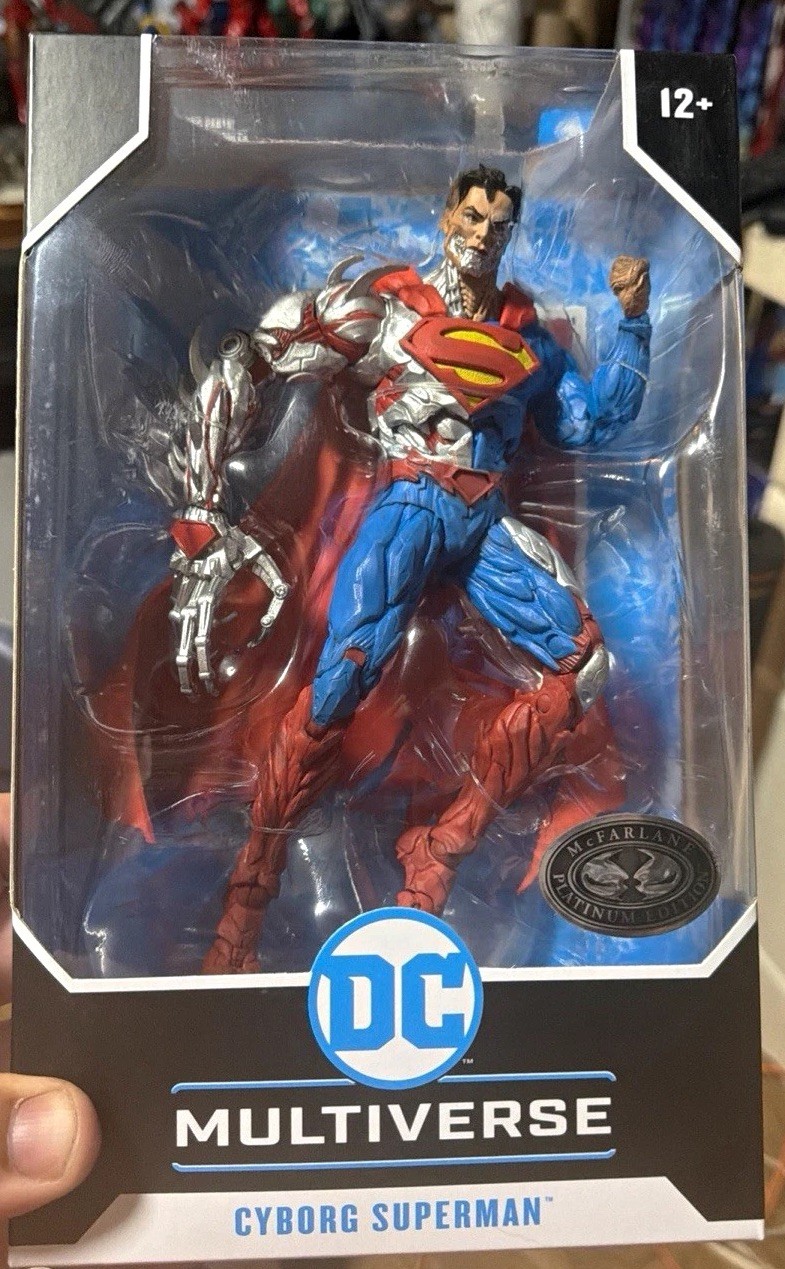 McFarlane Toys DC Multiverse Cyborg Superman Figure Platinum Edition